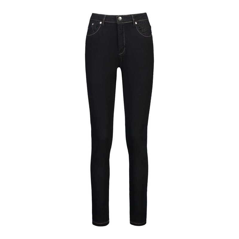 Vassalli Basket Weave Skinny Leg Jean image number 2